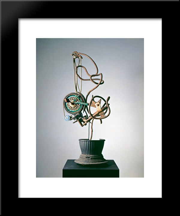Suzuki (Hiroshima) 20x24 Black Modern Wood Framed Art Print Poster by Tinguely, Jean