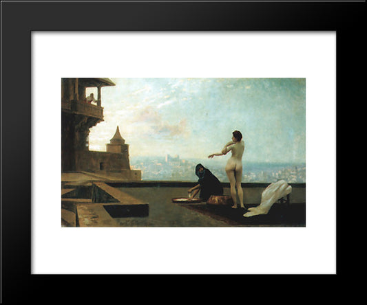 Bathsheba 20x24 Black Modern Wood Framed Art Print Poster by Gerome, Jean Leon