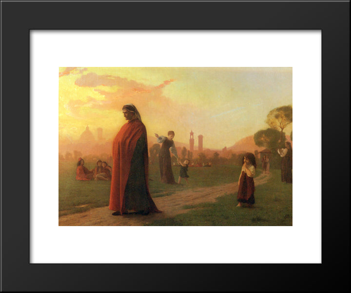 Dante (He Hath Seen Well) 20x24 Black Modern Wood Framed Art Print Poster by Gerome, Jean Leon