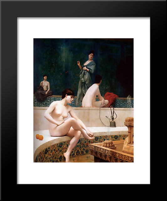 The Harem Bath 20x24 Black Modern Wood Framed Art Print Poster by Gerome, Jean Leon