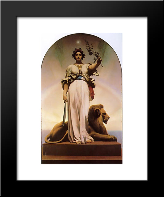 The Republic 20x24 Black Modern Wood Framed Art Print Poster by Gerome, Jean Leon