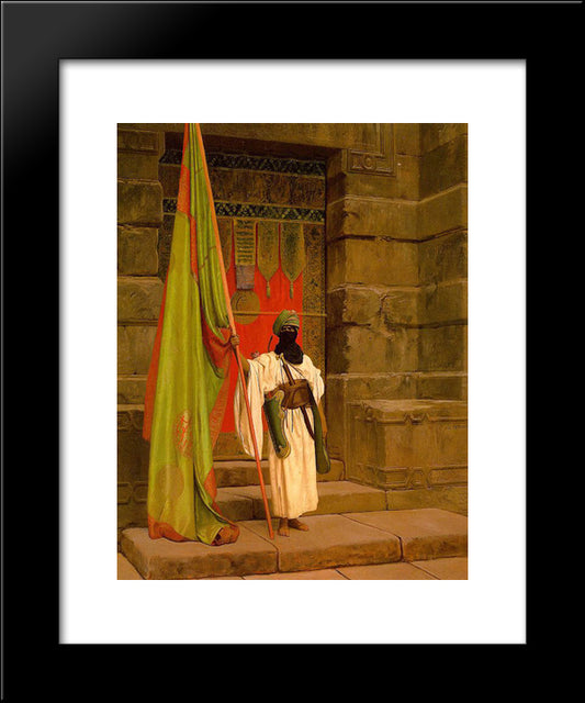 The Standard Bearer 20x24 Black Modern Wood Framed Art Print Poster by Gerome, Jean Leon