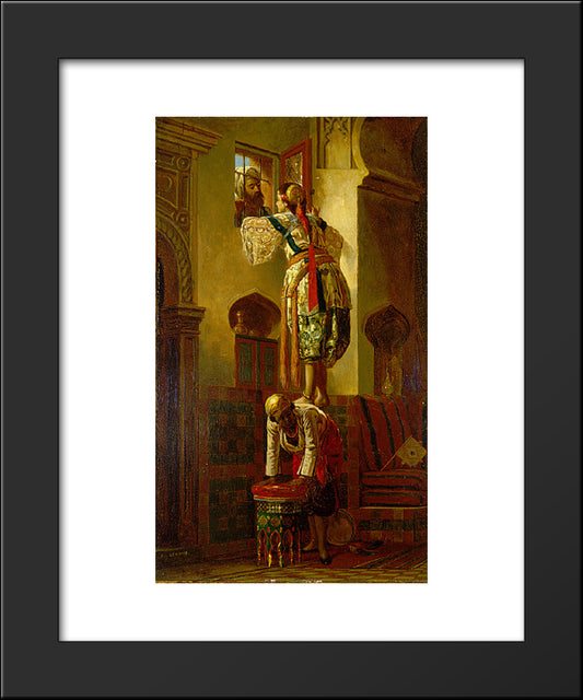 The Tryst 20x24 Black Modern Wood Framed Art Print Poster by Gerome, Jean Leon