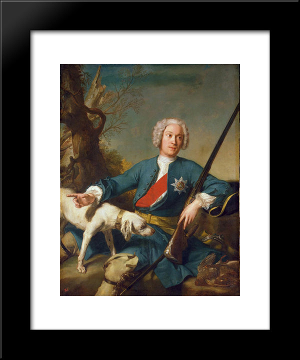 Portrait Of Alexander Kurakin 20x24 Black Modern Wood Framed Art Print Poster by Nattier, Jean Marc