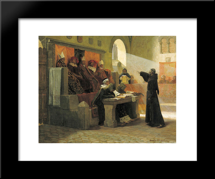 L'Agitateur Du Languedoc 20x24 Black Modern Wood Framed Art Print Poster by Laurens, Jean Paul