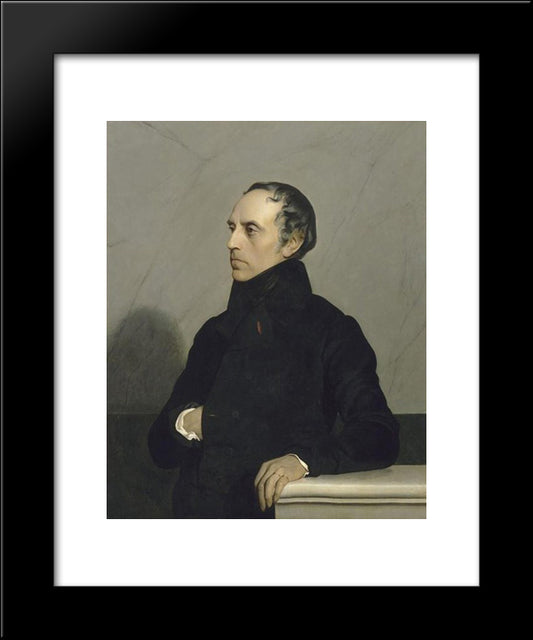 Francois Guizot (After A Painting By Paul Delaroche) 20x24 Black Modern Wood Framed Art Print Poster by Vibert, Jehan Georges