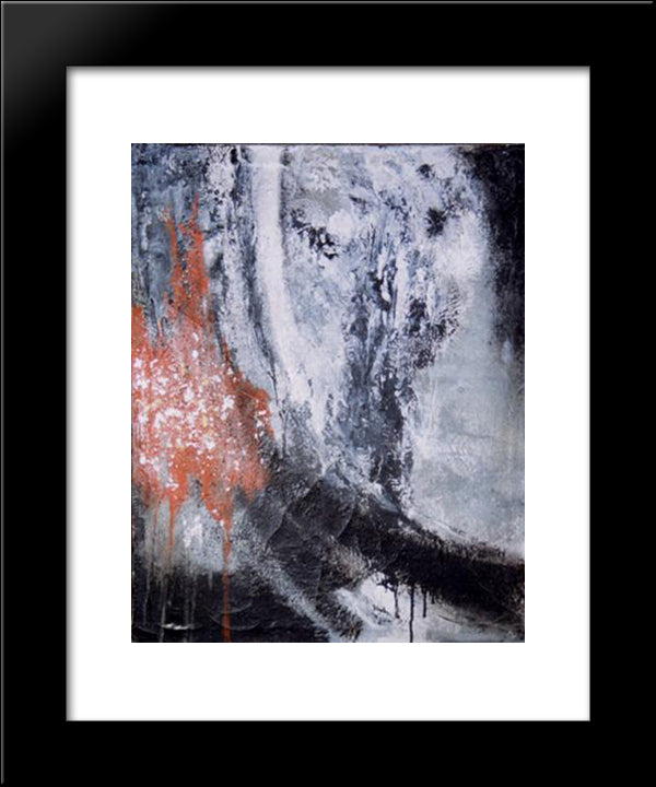 Unknown Title 20x24 Black Modern Wood Framed Art Print Poster by Yoshihara, Jiro