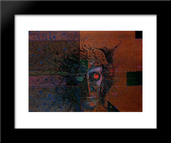 Esser Del Cap 20x24 Black Modern Wood Framed Art Print Poster by Ponc, Joan