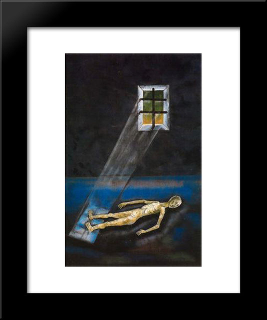 La Preso 20x24 Black Modern Wood Framed Art Print Poster by Ponc, Joan