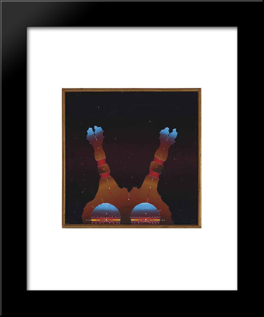 La Roca 20x24 Black Modern Wood Framed Art Print Poster by Ponc, Joan