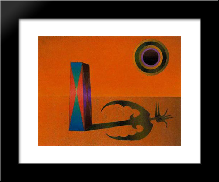 Natura Silenciosa 20x24 Black Modern Wood Framed Art Print Poster by Ponc, Joan