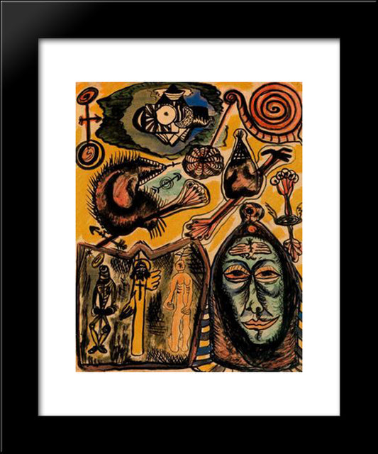 Suite Al - Lucinacions I 20x24 Black Modern Wood Framed Art Print Poster by Ponc, Joan