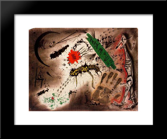 Suite Al - Lucinacions Iii 20x24 Black Modern Wood Framed Art Print Poster by Ponc, Joan