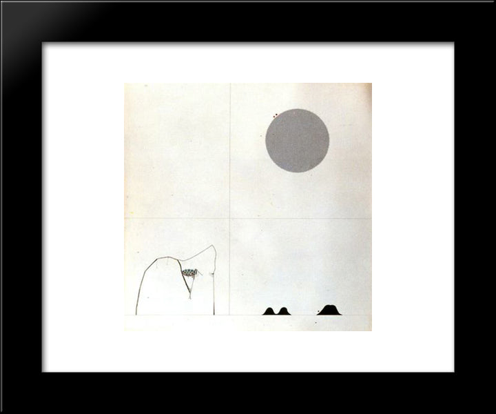 Suite Cuadrada Gran A 20x24 Black Modern Wood Framed Art Print Poster by Ponc, Joan