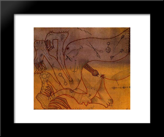Suite Erotica 20x24 Black Modern Wood Framed Art Print Poster by Ponc, Joan
