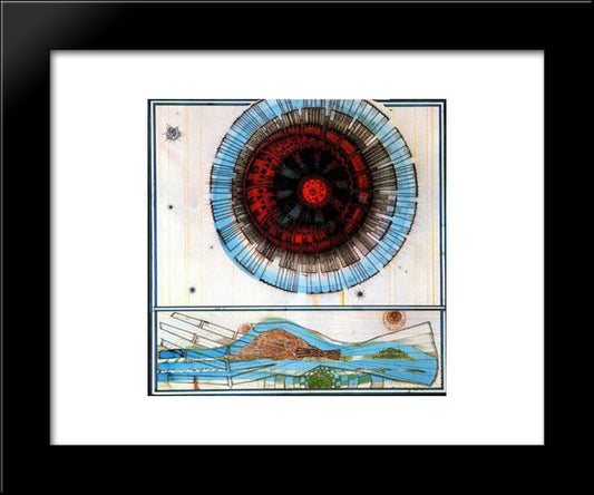 Suite Reaccio 20x24 Black Modern Wood Framed Art Print Poster by Ponc, Joan