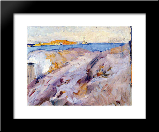 Aim Of Ibiza 20x24 Black Modern Wood Framed Art Print Poster by Sorolla, Joaquin