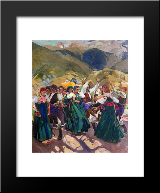 Aragon, Jota 20x24 Black Modern Wood Framed Art Print Poster by Sorolla, Joaquin