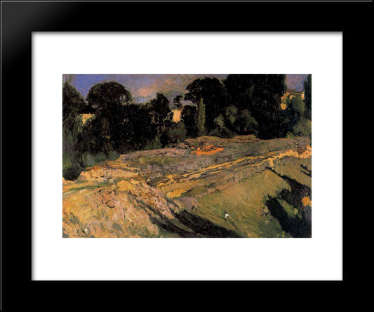 Around Segovia 20x24 Black Modern Wood Framed Art Print Poster by Sorolla, Joaquin