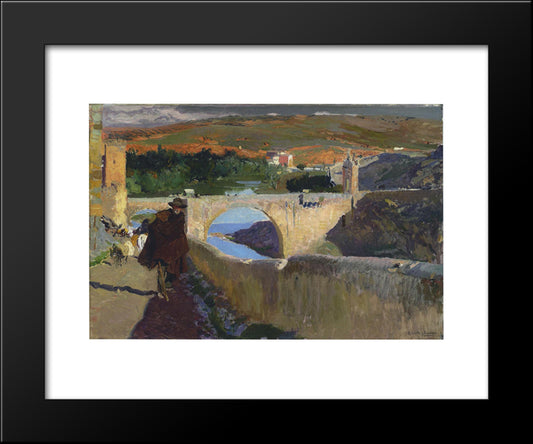 Blind Man Of Toledo 20x24 Black Modern Wood Framed Art Print Poster by Sorolla, Joaquin
