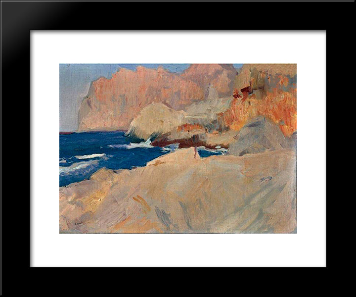 Calle De St. Vicente, Mallorca 20x24 Black Modern Wood Framed Art Print Poster by Sorolla, Joaquin
