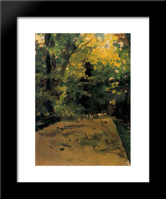 Garden Of Italy 20x24 Black Modern Wood Framed Art Print Poster by Sorolla, Joaquin