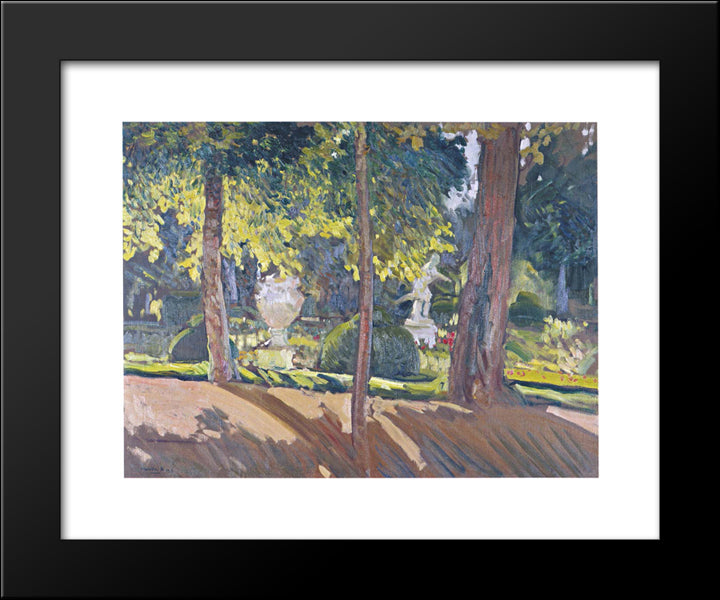 Gardens Of La Granja 20x24 Black Modern Wood Framed Art Print Poster by Sorolla, Joaquin