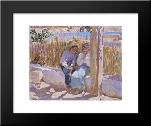 Idyll, Javea 20x24 Black Modern Wood Framed Art Print Poster by Sorolla, Joaquin