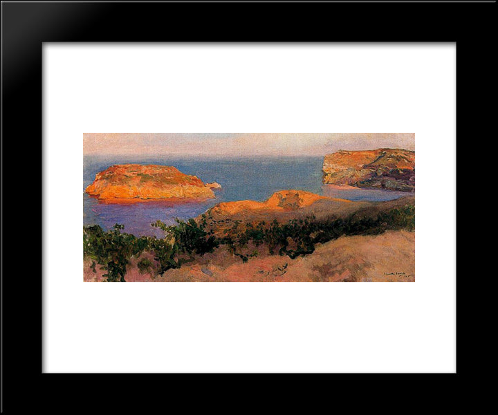 Isla Del Cap Marti, Javea 20x24 Black Modern Wood Framed Art Print Poster by Sorolla, Joaquin
