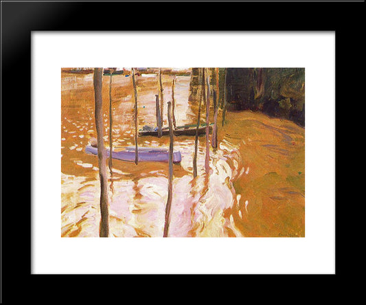 Landscapes Of San Pedro - San Sebastian 20x24 Black Modern Wood Framed Art Print Poster by Sorolla, Joaquin