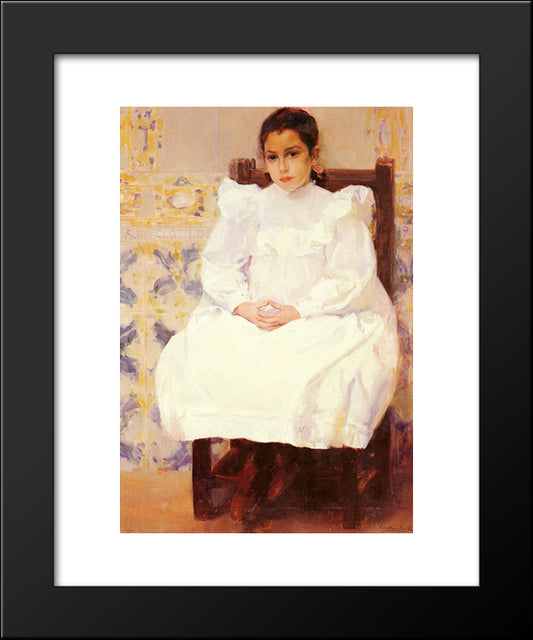 Maria 20x24 Black Modern Wood Framed Art Print Poster by Sorolla, Joaquin