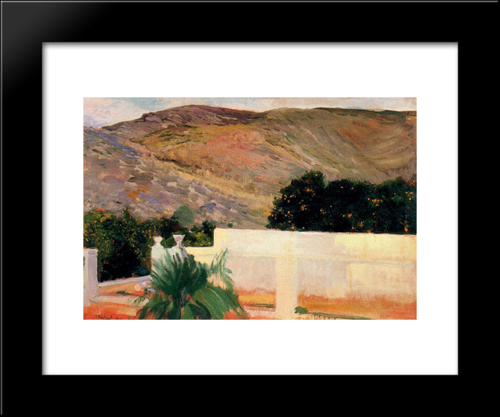 Naranjos, Alcira 20x24 Black Modern Wood Framed Art Print Poster by Sorolla, Joaquin