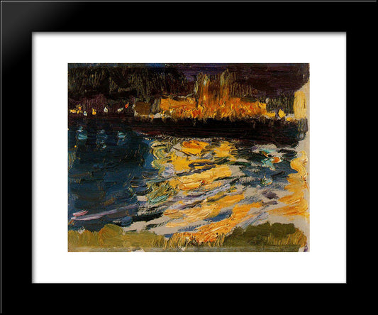 New York 20x24 Black Modern Wood Framed Art Print Poster by Sorolla, Joaquin