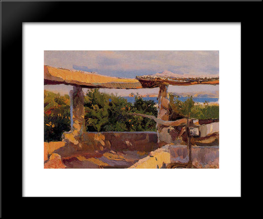 Noria, Javea 20x24 Black Modern Wood Framed Art Print Poster by Sorolla, Joaquin