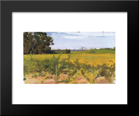 Outskirts Of Seville 20x24 Black Modern Wood Framed Art Print Poster by Sorolla, Joaquin