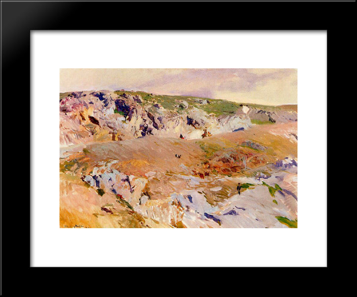 Roads Of Alijales, Toledo 20x24 Black Modern Wood Framed Art Print Poster by Sorolla, Joaquin