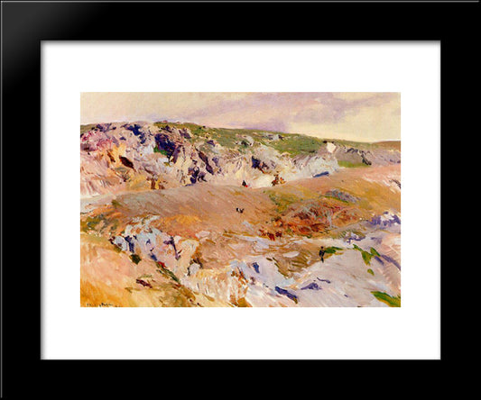 Roads Of Alijales, Toledo 20x24 Black Modern Wood Framed Art Print Poster by Sorolla, Joaquin