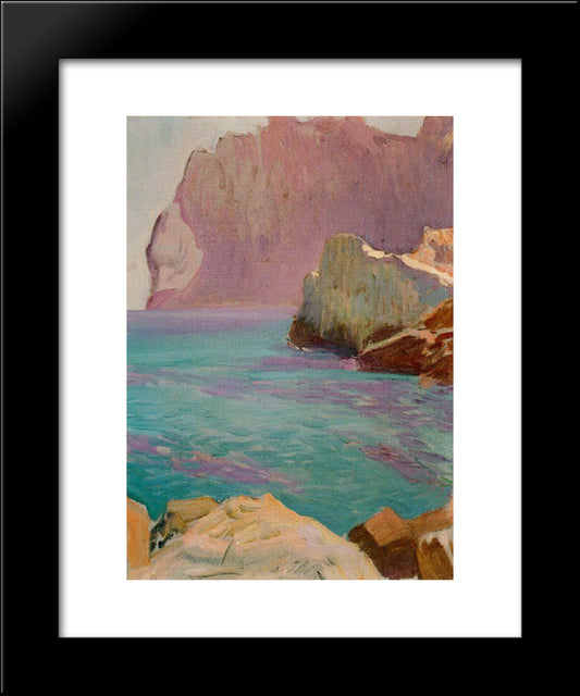 San Vicente Cape 20x24 Black Modern Wood Framed Art Print Poster by Sorolla, Joaquin