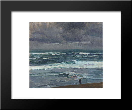 Seascape 20x24 Black Modern Wood Framed Art Print Poster by Sorolla, Joaquin