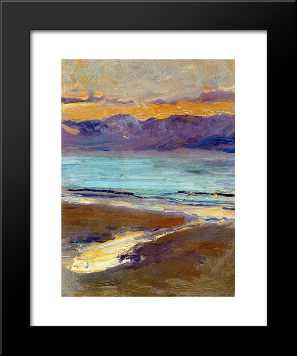 Seashore 20x24 Black Modern Wood Framed Art Print Poster by Sorolla, Joaquin