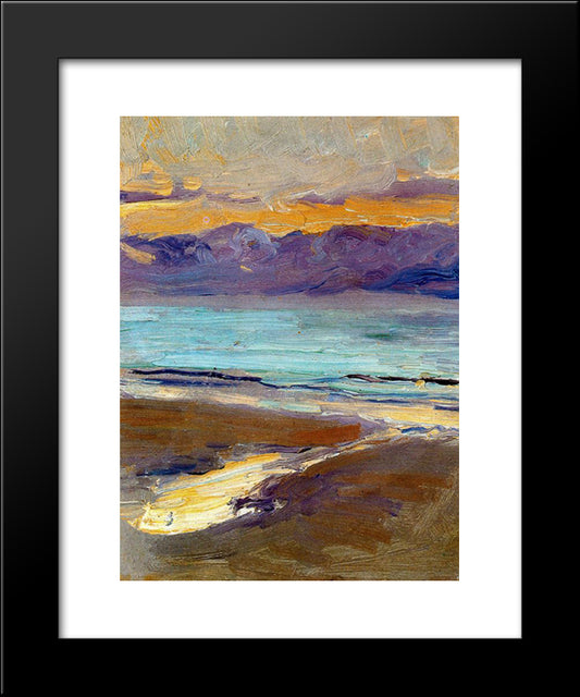 Seashore 20x24 Black Modern Wood Framed Art Print Poster by Sorolla, Joaquin