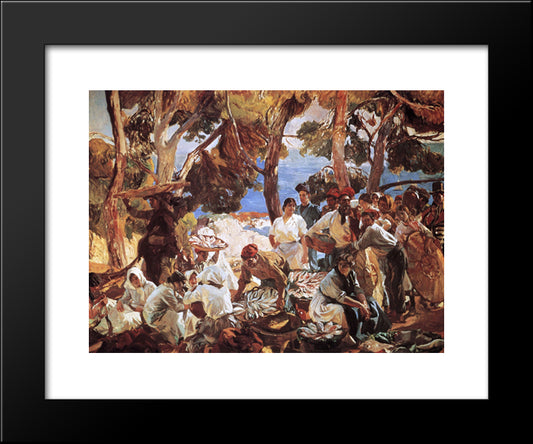 The Fish (Catalonia) 20x24 Black Modern Wood Framed Art Print Poster by Sorolla, Joaquin