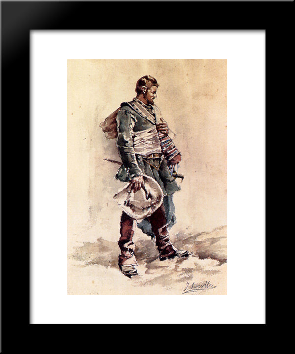 The Musketeer 20x24 Black Modern Wood Framed Art Print Poster by Sorolla, Joaquin