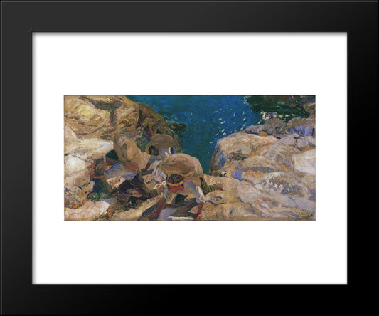 The Smugglers 20x24 Black Modern Wood Framed Art Print Poster by Sorolla, Joaquin