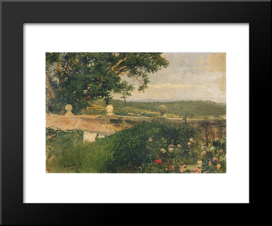 Valencia Landscape 20x24 Black Modern Wood Framed Art Print Poster by Sorolla, Joaquin