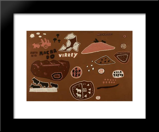 Badajoz - Aluenda 20x24 Black Modern Wood Framed Art Print Poster by Rodrigo, Joaquim
