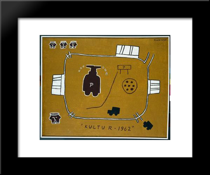 Kultur 20x24 Black Modern Wood Framed Art Print Poster by Rodrigo, Joaquim