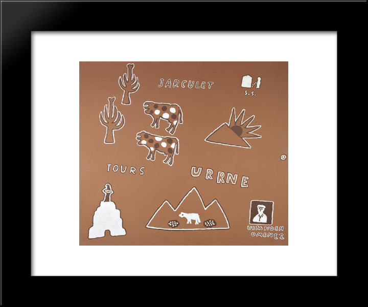 Paris - S. Sebastien 3 20x24 Black Modern Wood Framed Art Print Poster by Rodrigo, Joaquim