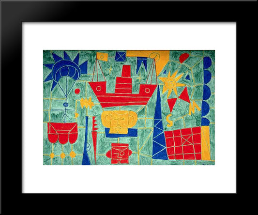 S.M. 20x24 Black Modern Wood Framed Art Print Poster by Rodrigo, Joaquim