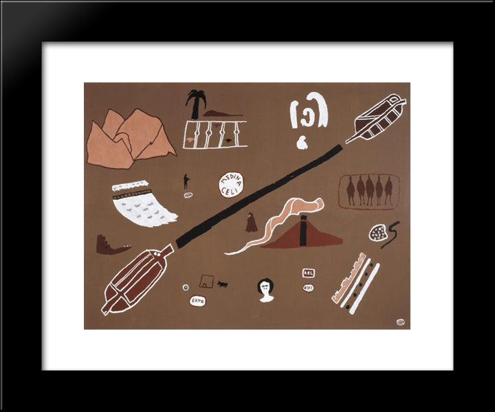 Unknown Title 20x24 Black Modern Wood Framed Art Print Poster by Rodrigo, Joaquim